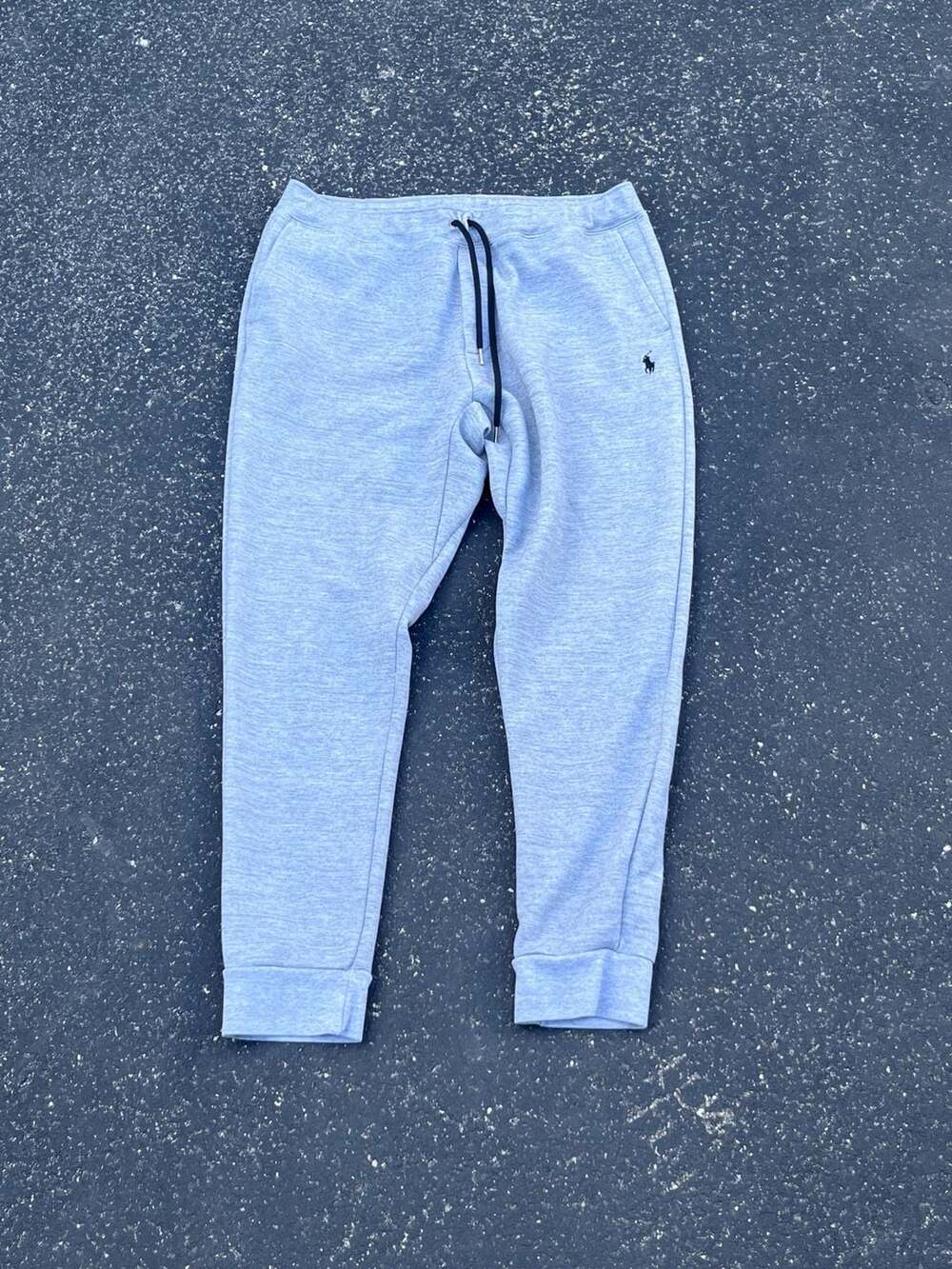 Polo Ralph Lauren Double Knit Jogger Sweatpants Size XL Gray Heather